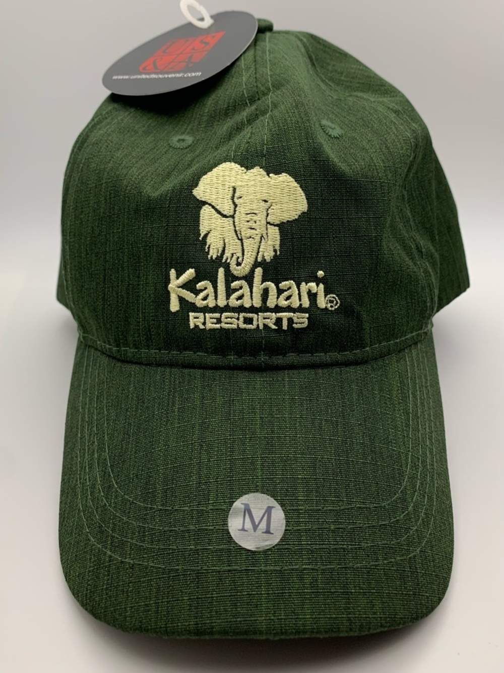 New Kalahari Resorts Hat Green Adjustable Buckle Sz M Souvenir Baseball Cap NWT!